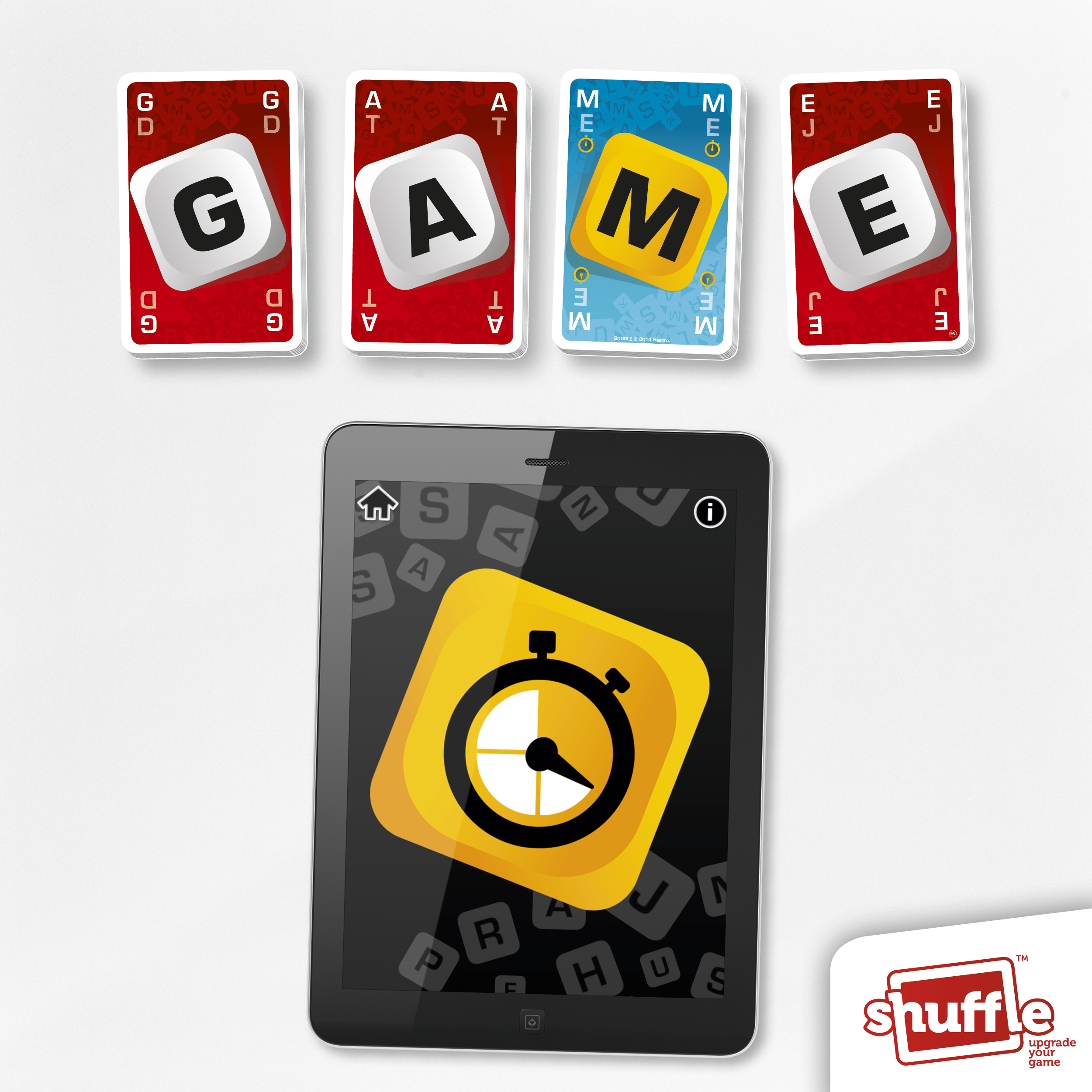Shuffle Boggle Card Game with APP 