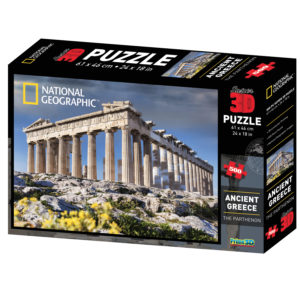 10055 NAT GEO CITYSCAPES - ANCIENT GREECE 500PC 3D PUZZLE - PACK SHOT IMAGE 1