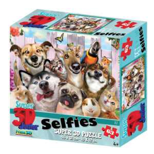 10814 ANIMAL SELFIES KIDS - PET SELFIE 48PC 3D PUZZLE - PACK SHOT IMAGE 1