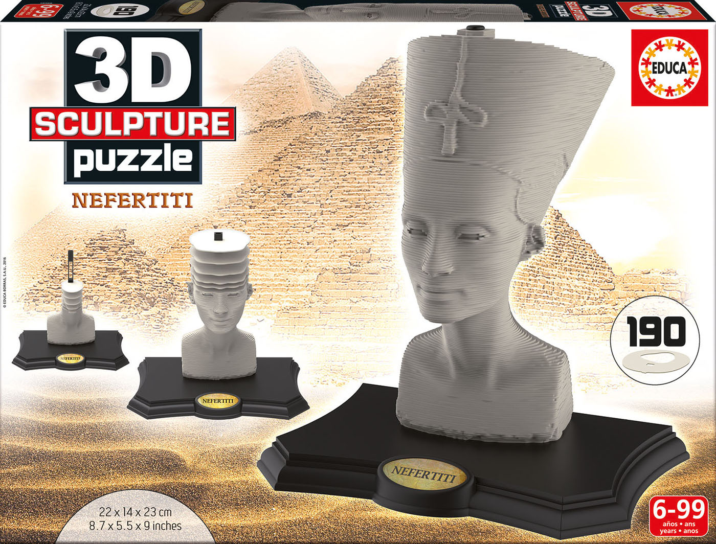 maratón Arcaico agitación Educa Nefertiti 3D Sculpture Puzzle - Goliath #1 :Goliath #1