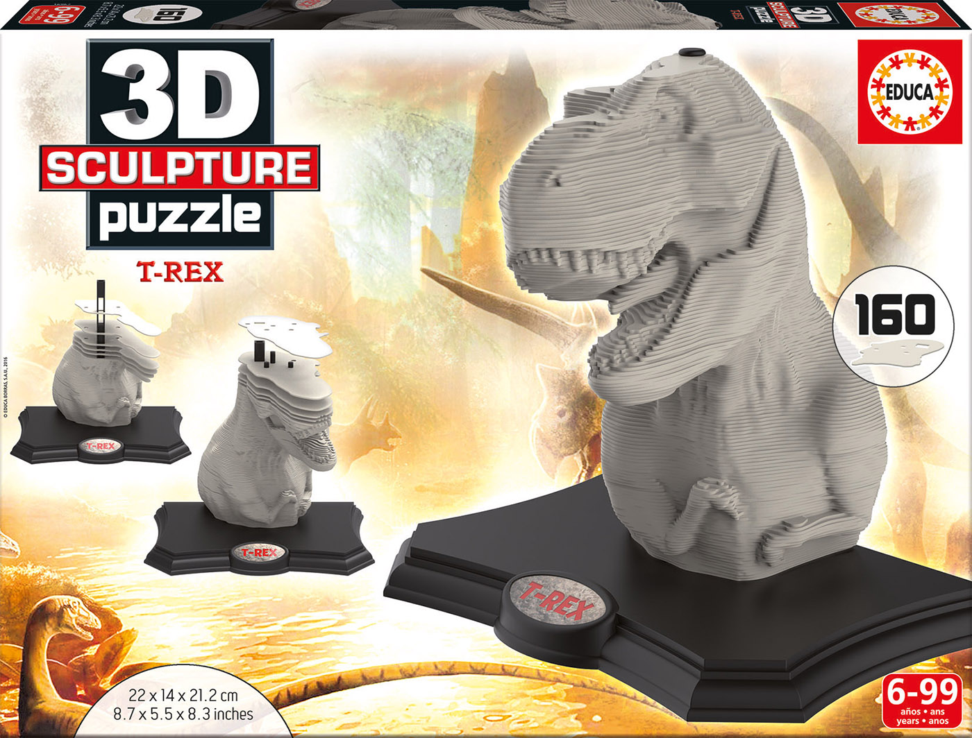 T-Rex 3D Creature Puzzle - Educa Borras