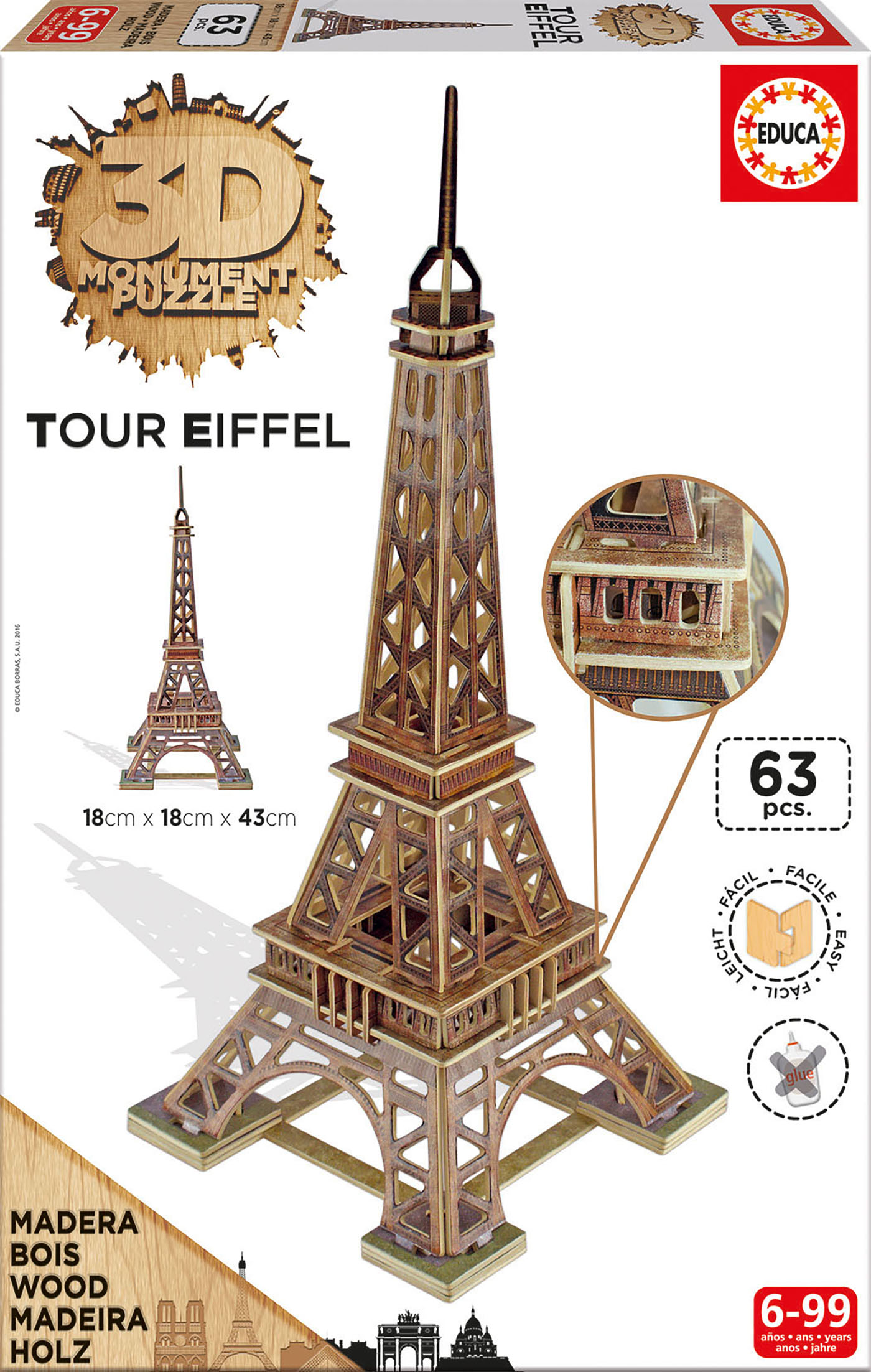 Puzzle 3D Monument Tour Eiffel