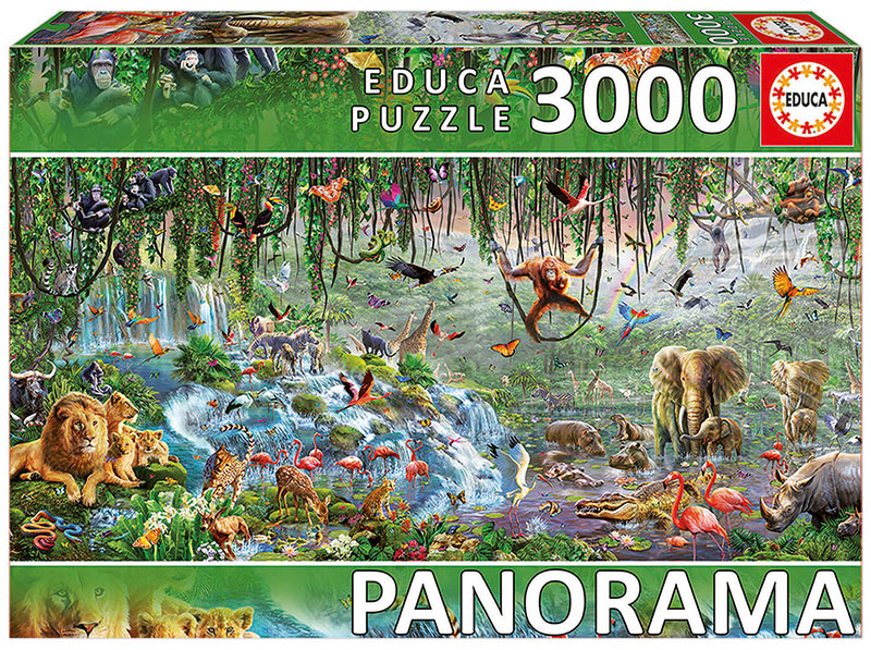 Educa Wildlife Panorama 3000PC Puzzle - Goliath #1 :Goliath #1